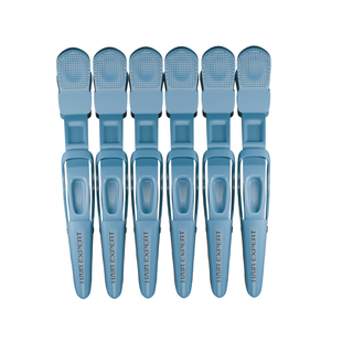 Hair Expert Crocodile Clips, x6, niebieski