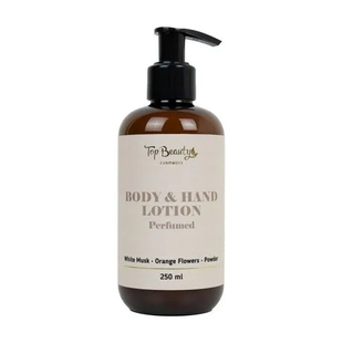 Perfumowany balsam do rąk i ciała TOP BEAUTY Body & Hand Lotion Perfumed White Musk, Orange Flowers, Powder 250 ml