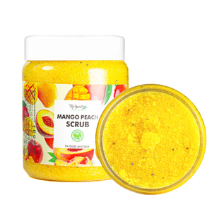 Scrub do ciała i twarzy z witaminą E TOP BEAUTY Mango-Peach Coconut