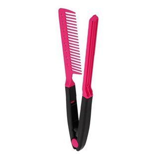Hair Expert Hairbrush V Shaped PLASTIC comb FUCHSIA grzebień zaciskowy