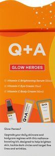Zestaw upominkowy dla promiennej sk&oacute;ry Q+A Glow Heroes Gift Set