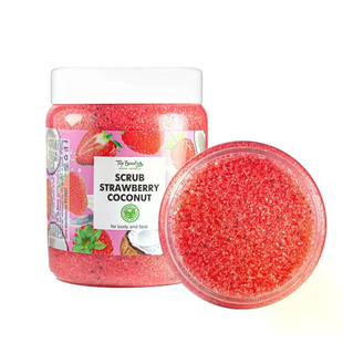 Scrub do ciała i twarzy z witaminą E TOP BEAUTY Strawberry Coconut