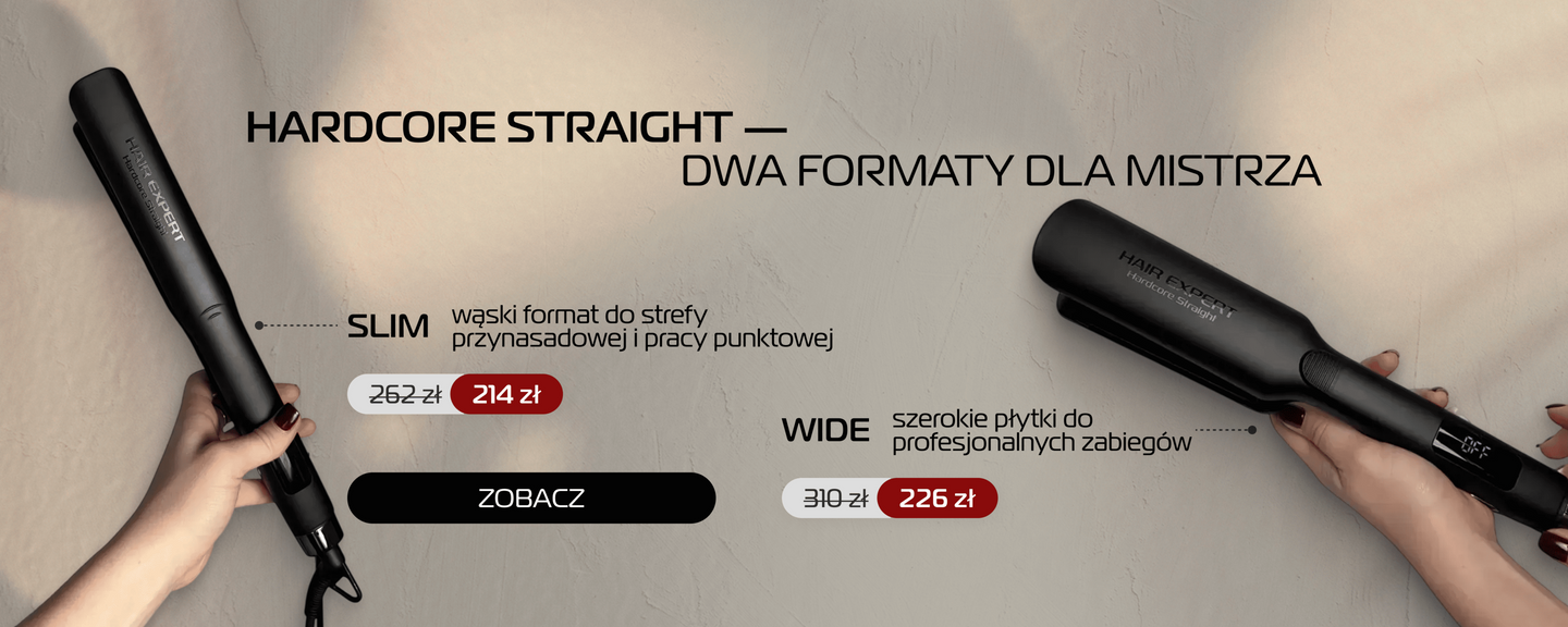 Prostownica Hair Expert Titanium Hardcore Straight WIDE
