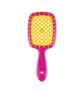 Szczotka do włos&oacute;w Janeke SUPERBRUSH-small FUCHSIA/YELLOW.86SP234 FY