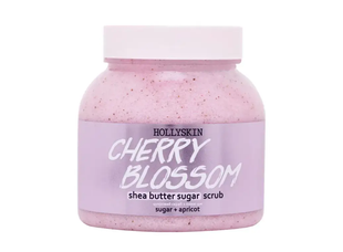 Cukrowy peeling z masłem shea i perlitem HollySkin Cherry Blossom Shea Butter Sugar Scrub