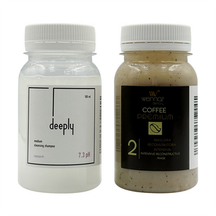 Honma Tokyo (WENNOZ) Coffee Premium + Deeply Medium Cleansing Shampoo 7.3 pH 100+100 ml
