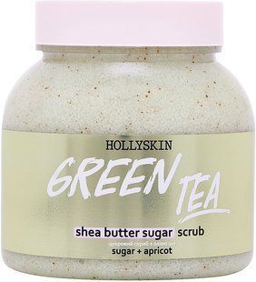 Cukrowy peeling z masłem shea HollySkin Green Tea Shea Butter Sugar Scrub