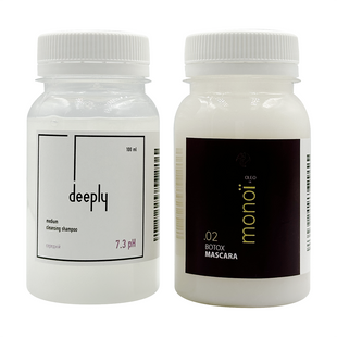 Fox Monoi + Deeply Medium Cleansing Shampoo 7.3 pH 100+100 ml
