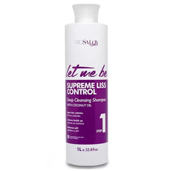 Szampon głęboko oczyszczający Let me be Supreme Liss Control Deep Cleansing Shampoo 1000 ml