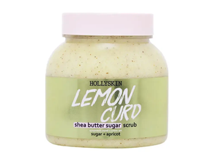 Cukrowy peeling z masłem shea HollySkin Lemon Curd Shea Butter Sugar Scrub