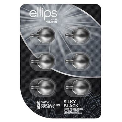 Ellips Hair Vitamin Silky Black With Pro-Keratin Complex 6x1 ml