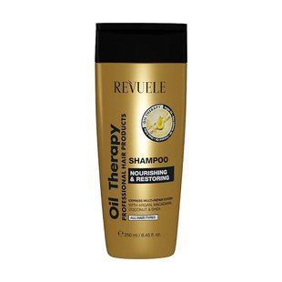Szampon odżywczy i wygładzający do włos&oacute;w REVUELE Oil Therapy Nourishing & Smoothing Shampoo