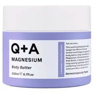 Kojące masło do ciała z magnezem Q+A Magnesium Body Butter