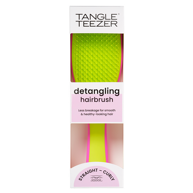 Tangle Teezer. Grzebień do włos&oacute;w The Wet Detangler Pink & Cyber Lime