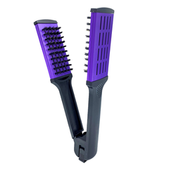 Hair Expert Hairbrush Black/Violet szczotka-zacisk do włosów