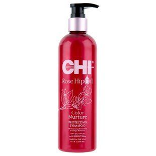 CHI Rose Нip Oil Protecting Shampoo Szampon ochronny do włos&oacute;w farbowanych, 340 ml