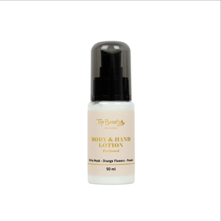 Perfumowany balsam do rąk i ciała TOP BEAUTY Body & Hand Lotion Perfumed White Musk, Orange Flowers, Powder 50 ml